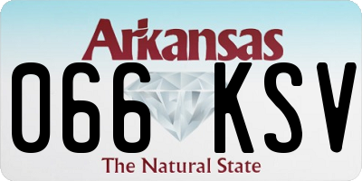AR license plate 066KSV