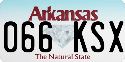 AR license plate 066KSX