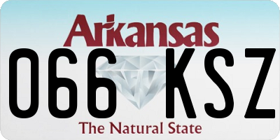 AR license plate 066KSZ