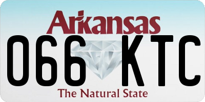 AR license plate 066KTC