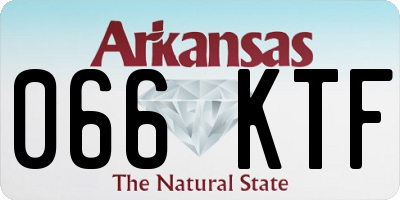AR license plate 066KTF