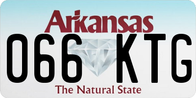 AR license plate 066KTG