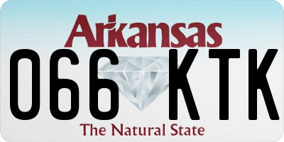 AR license plate 066KTK