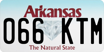 AR license plate 066KTM