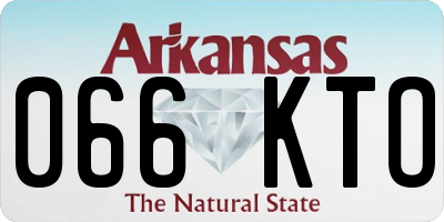 AR license plate 066KTO