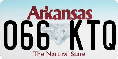 AR license plate 066KTQ