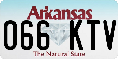 AR license plate 066KTV