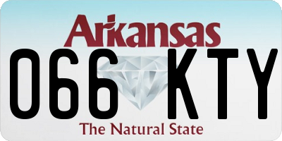 AR license plate 066KTY