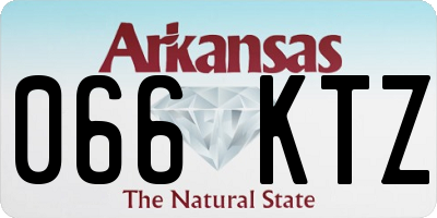 AR license plate 066KTZ