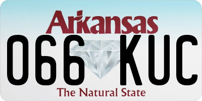 AR license plate 066KUC