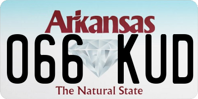 AR license plate 066KUD
