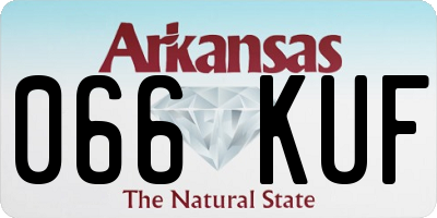 AR license plate 066KUF