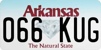 AR license plate 066KUG