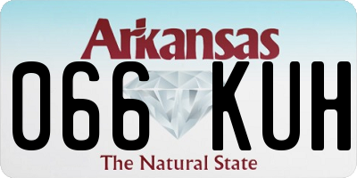 AR license plate 066KUH