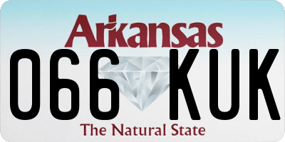 AR license plate 066KUK