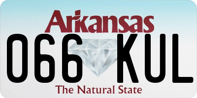 AR license plate 066KUL
