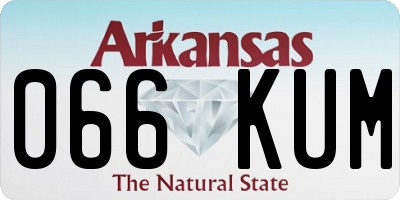 AR license plate 066KUM