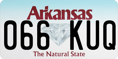 AR license plate 066KUQ