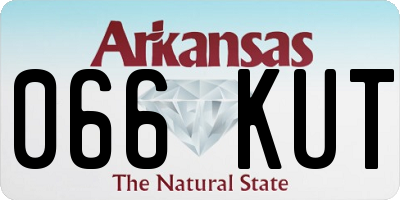 AR license plate 066KUT