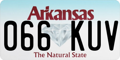 AR license plate 066KUV