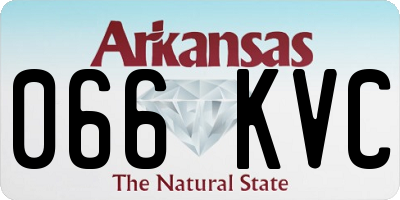 AR license plate 066KVC
