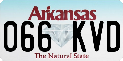 AR license plate 066KVD