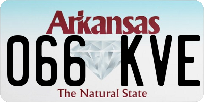 AR license plate 066KVE