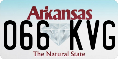 AR license plate 066KVG