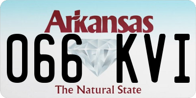 AR license plate 066KVI