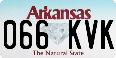 AR license plate 066KVK