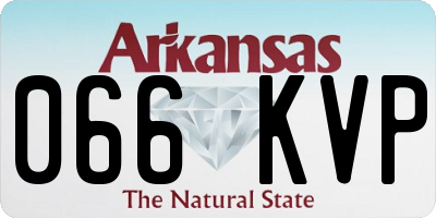 AR license plate 066KVP