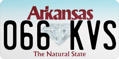 AR license plate 066KVS