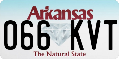 AR license plate 066KVT