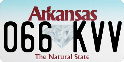 AR license plate 066KVV