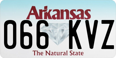 AR license plate 066KVZ
