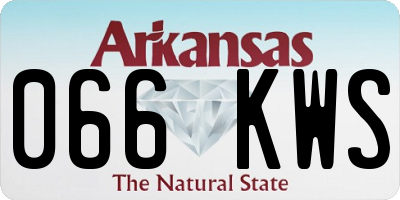 AR license plate 066KWS