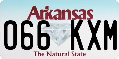 AR license plate 066KXM