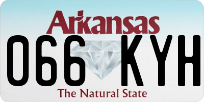 AR license plate 066KYH