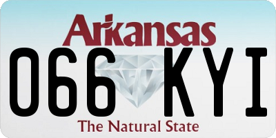 AR license plate 066KYI