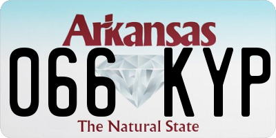 AR license plate 066KYP