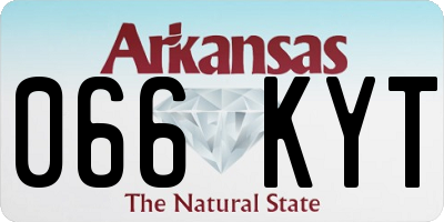 AR license plate 066KYT