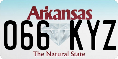AR license plate 066KYZ