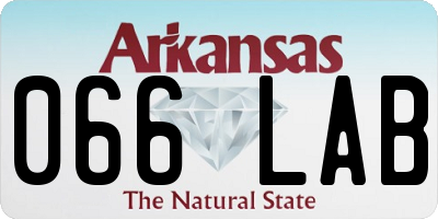 AR license plate 066LAB