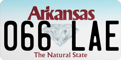 AR license plate 066LAE