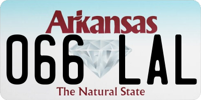 AR license plate 066LAL