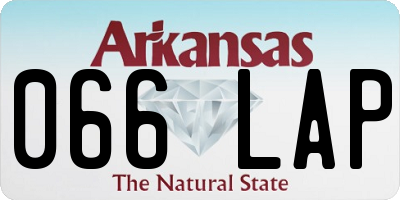AR license plate 066LAP