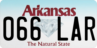 AR license plate 066LAR