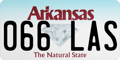 AR license plate 066LAS