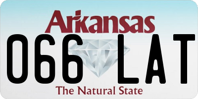 AR license plate 066LAT