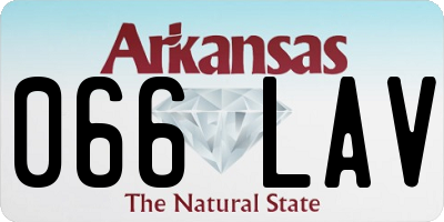 AR license plate 066LAV